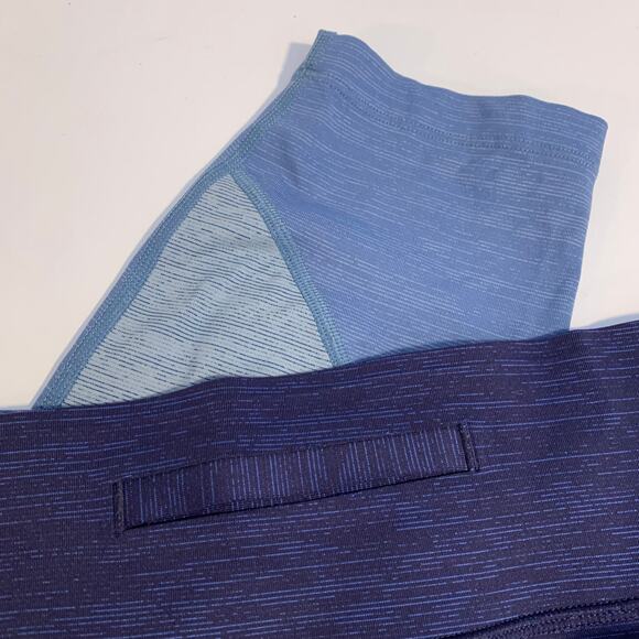 Outdoor Voices Zoom Techsweat Multi Blue Colorblock Leggings XL - Picture 6 of 6